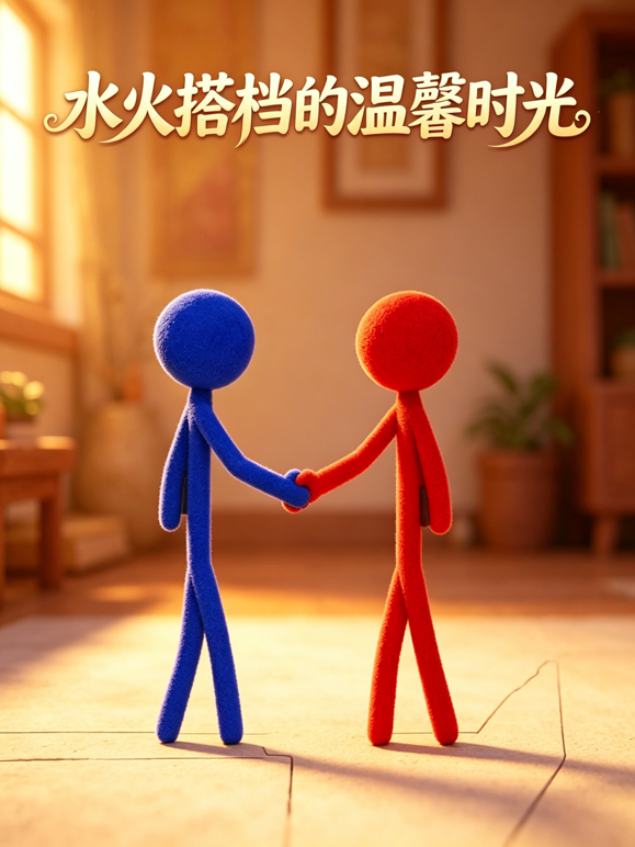 水火搭檔的溫馨時光