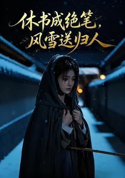 休書成絕筆，風雪送歸人